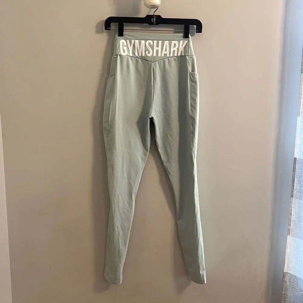 Gymshark Recess Pistachio Green High Waist Ankle Compression Leggings Size Small